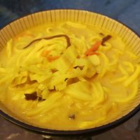 curry noodles at Jiā Yún SùShí 家畇素食 in Hualien