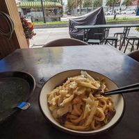 Big bowl of dry noodles 70 + seaweed soup 30 at Jiā Yún SùShí 家畇素食 in Hualien
