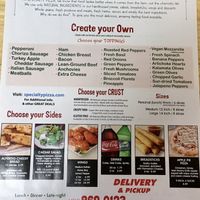 Menu at Specialty Pizza in Altamonte Springs