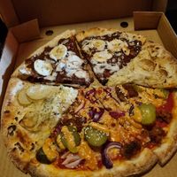 Leftovers with some Nutella dessert pizza in there! at Red Sparrow Pizza in Collingwood