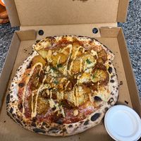 Patatas Bravas pizza at Red Sparrow Pizza in Collingwood