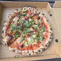 Santo Fuego a new favourite! The fresh coriander is amazing!   at Red Sparrow Pizza in Fitzroy