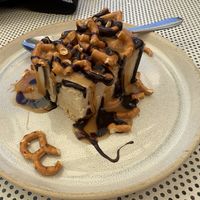 😍 Salted pretzel caramel cheesecake   at Red Sparrow Pizza in Fitzroy