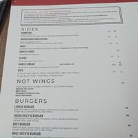 Menu at Red Sparrow Pizza in Fitzroy