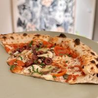 Puttanesca with mushrooms   at Red Sparrow Pizza & Rooftop Bar in Fitzroy