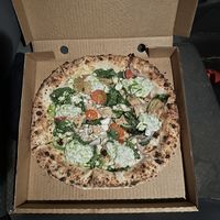 Chickn Souvlaki Pizza  at Red Sparrow Pizza & Rooftop Bar in Fitzroy