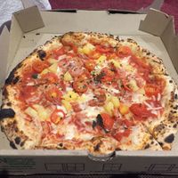 Hawaiian with added tomato. 15/10 good.  at Red Sparrow Pizza in Collingwood