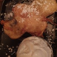 Fried Mars Bar at Red Sparrow Pizza in Collingwood