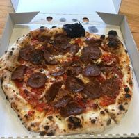 Pepperoni pizza at Red Sparrow Pizza in Collingwood