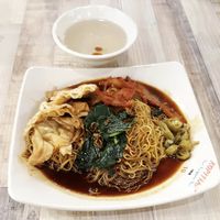 Wanton noodles  at e Veg 益素食 - IMM Building in West Singapore