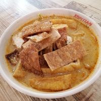 Vegetarian laksa at e Veg 益素食 - IMM Building in West Singapore