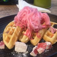 Turkish Delight Waffles at The Cake Collective in Moonee Ponds