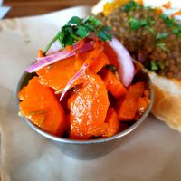 spiced carrots at Casablanca Sandwicherie - 카사블랑카 샌드위치 in Seoul