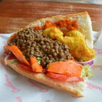 Vegan sandwich  at Casablanca Sandwicherie - 카사블랑카 샌드위치 in Seoul