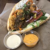 With sauce or not, it is just amazing!  at Casablanca Sandwicherie - 카사블랑카 샌드위치 in Seoul