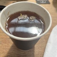 Spicy tea  at Merkamo Ethiopian in East London