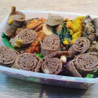 rescued meal at Merkamo Ethiopian in East London