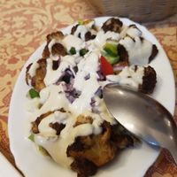 Califlower with tahini at Restaurante Beirut in Gran Canaria