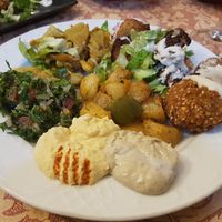 Vegan mezez at Restaurante Beirut in Gran Canaria