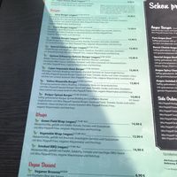 Section on menu with vegan options  at Miss PeppeR in Barsbuettel