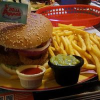 vegan Cajun-Mushroom Burger at Miss PeppeR in Barsbuettel