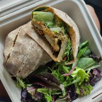 Seitan chickn Caesar wrap at Lila in Sarasota