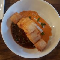 rice tots, spicy mayo, and dragon sauce at Lila in Sarasota