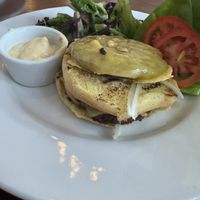 Mushroom burger   at Lila in Sarasota