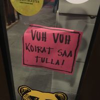 Dogs are welcome at Hanki Baari in Ruka