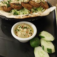 Falafel w/Hummus Platter (385 PHP + Service 9%) at Persian Palate - Ayala Mall in Cebu