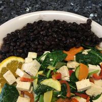 Veggie tofu scramble with black beans! at Cowboys Corner Cafe in Watsonville