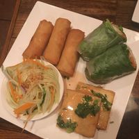 Vegan appetizer sampler  at Khom Fai in Macomb Township