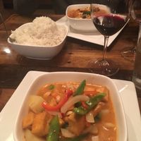 Vegan potato curry at Khom Fai in Macomb Township