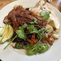 Papas locos plus soyrizo  at Orphan Breakfast House in Sacramento