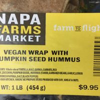 Clearly labelled vegan option at SFO - Napa Farms Market - T2 in South San Francisco