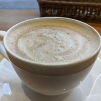 Caramel latte at Chamise Cafe and Space in Nagano