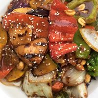 orient express with noodles instead of rice at Figtree's Cafe in Venice