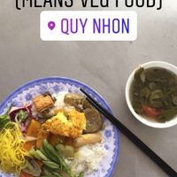 Lunch, 20k dong at Com Chay Minh Thin in Qui Nhon