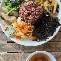 Brown rice plateter  at Thuc Duong Bao An - Bao An Macrobiotic in Da Nang