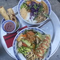 look at this amazing food at 1990 Vegan Living in Berlin