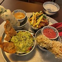 Top left: 3 Com Chien, Top right: 14 Goi Cuon, Bottom left: 5 Secret Garden, Bottom right: 10 90’s Vings  at 1990 Vegan Living in Berlin