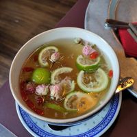 Great rose tea 😊 at 1990 Vegan Living in Berlin