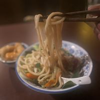 Noodle pull  at 1990 Vegan Living in Berlin