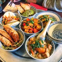 6 small plates  at 1990 Vegan Living in Berlin