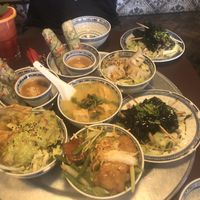 Meal for two. Each dish costs €3.50. Enough food and then done.  at 1990 Vegan Living in Berlin