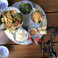 Vegan bowl + small plates at 1990 Vegan Living in Berlin