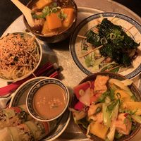 Our meal  at 1990 Vegan Living in Berlin