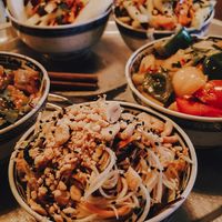 Papaya salad at 1990 Vegan Living in Berlin