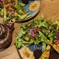 falafel plate at Casa La Familia in Vilnius