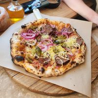 Pepperoni pizza at Casa La Familia in Vilnius